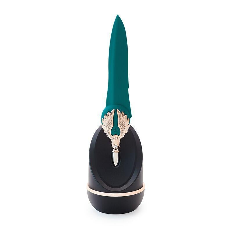 Вибратор Knight Jenay Flowers & Sword 24,6 см Зеленый (34531)