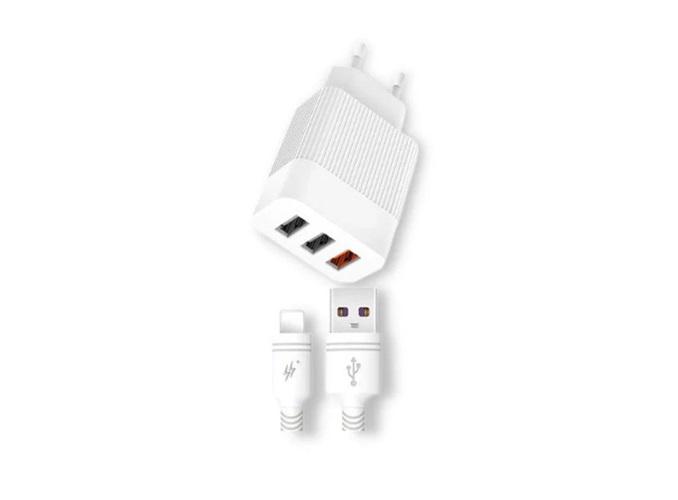 Зарядное устройство L72 QC 3.0 Lightning Белый (MAW-41622)
