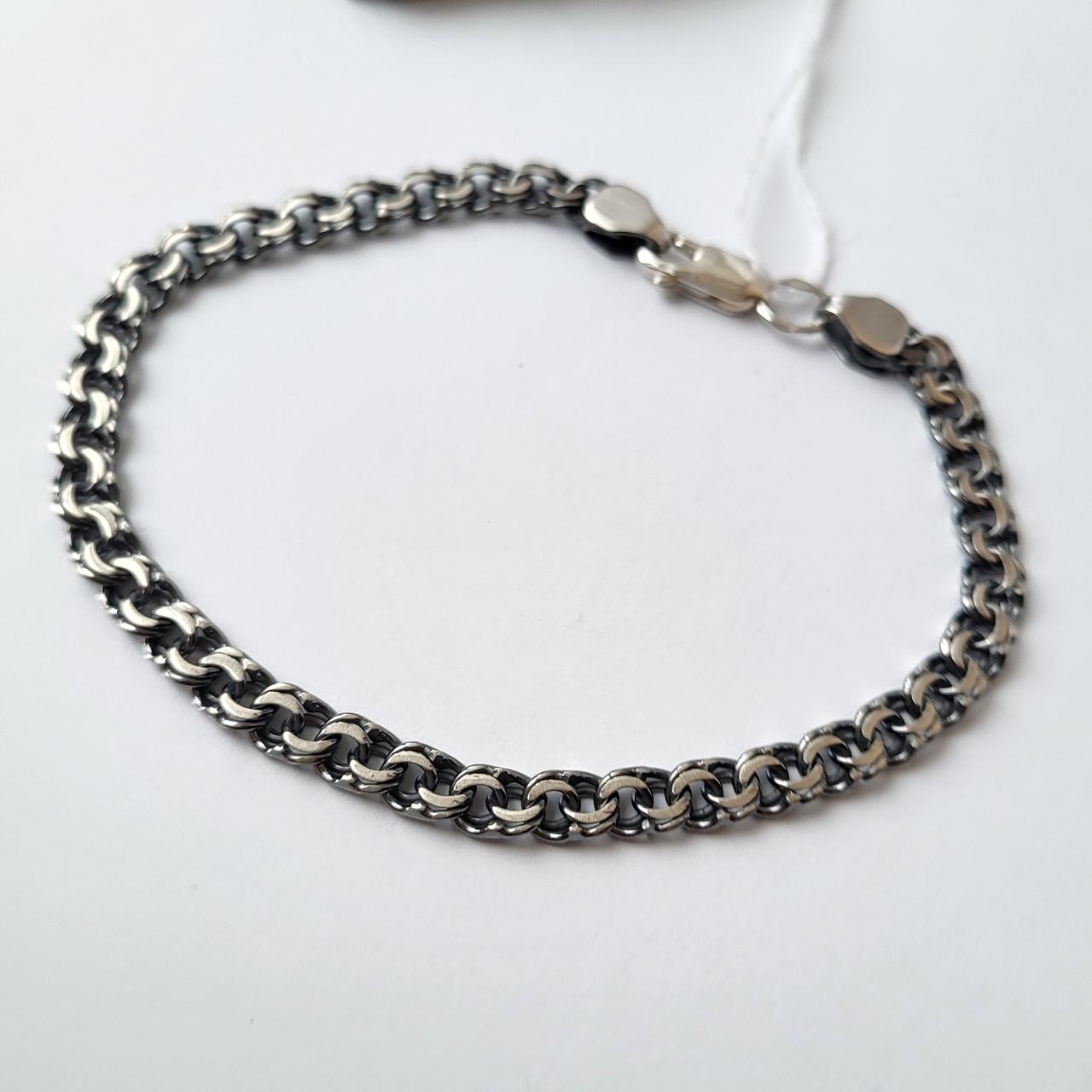 Браслет Бисмарк 20,5 см 925 пробы 7,46 г 5 мм (бр5ч)