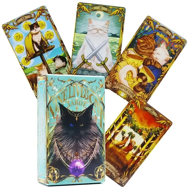 Карты Таро 9 жизней кошек Cat Tarot 78 карт