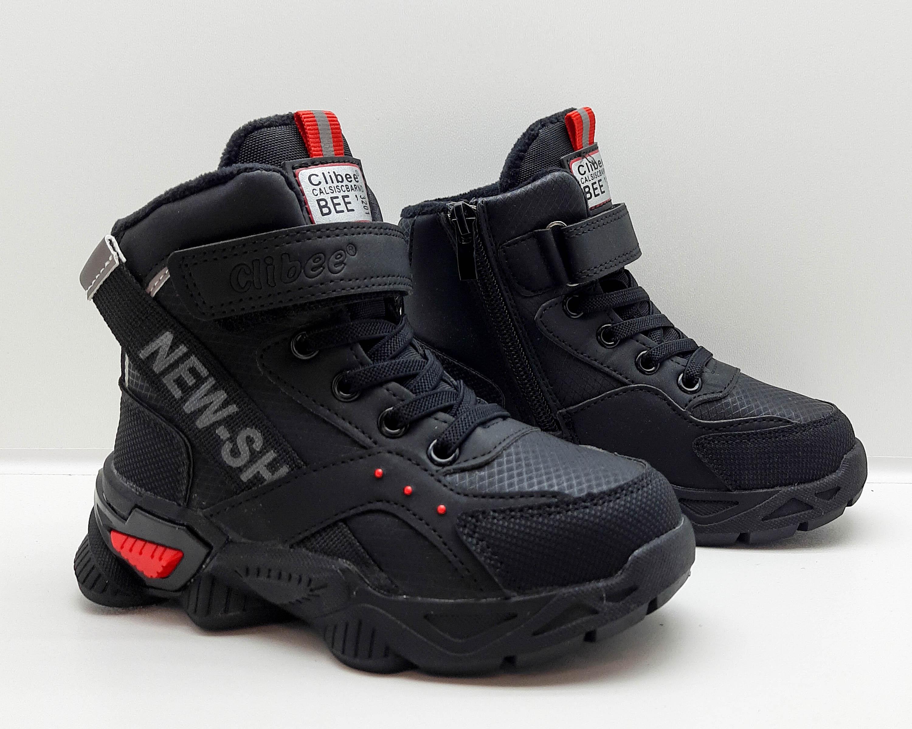 Ботинки Clibee р. 27 Black/Red (арт.648)