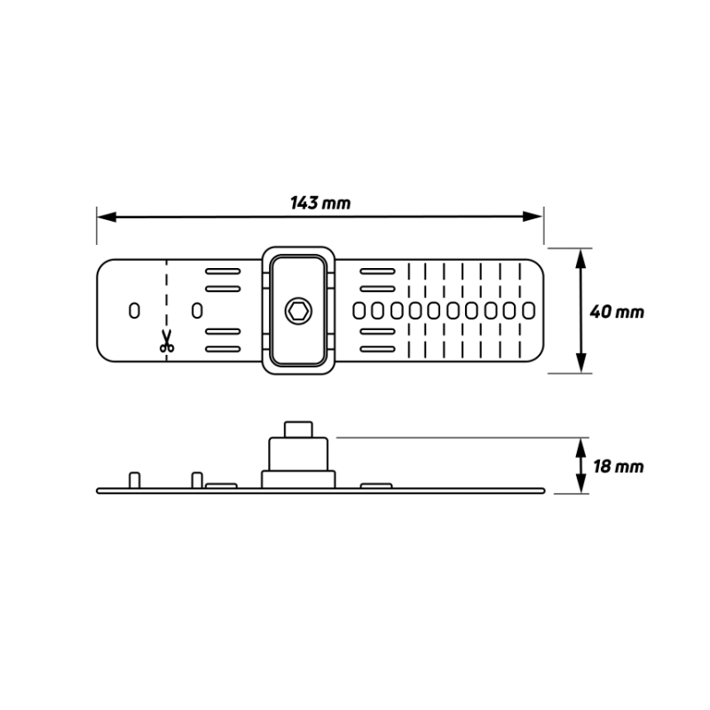 Кріплення фляготримача Zefal Gizmo 1083 пластик для рам діаметром 10-60 мм Чорний - фото 4