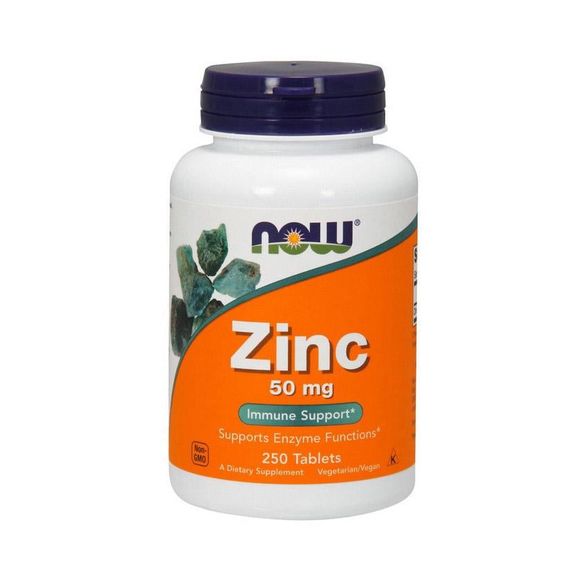 Цинк глюконат NOW Zinc 50 мг 250 табл.