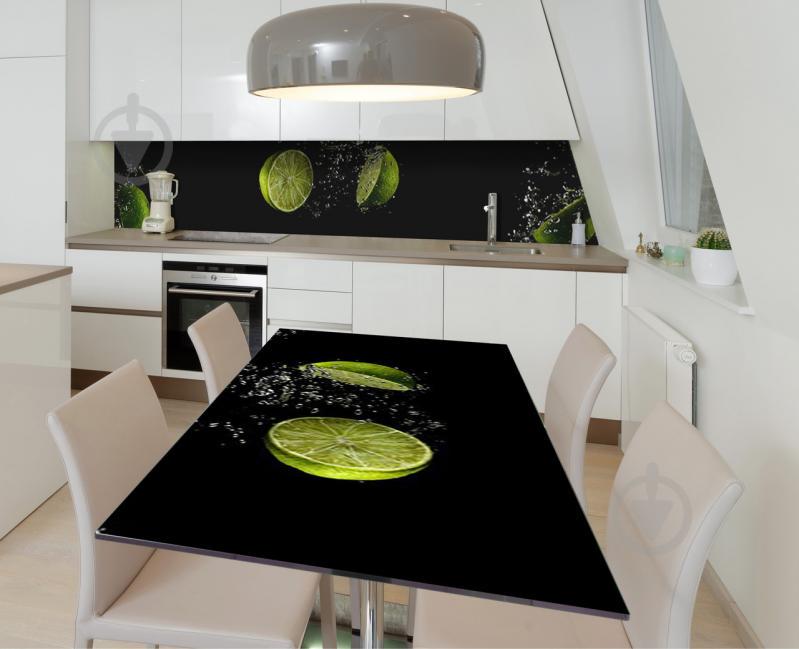 Наклейка вінілова 3Д на стіл Zatarga «Половини лайма» 600х1200 мм (Z183353st) Наклейка вінілова 3Д на стіл Zatarga «Половини лайма» 600х1200 мм (Z183353st)