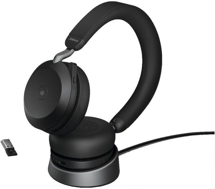 Наушники беспроводные Jabra Evolve 2 75 Stereo USB-A with Charging Stand (27599-999-989)