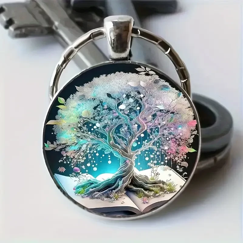 Брелок для ключей металлический Амулет Дерево жизни на книге 54 мм - фото 3 Брелок для ключей металлический Амулет Дерево жизни на книге 54 мм - фото 3