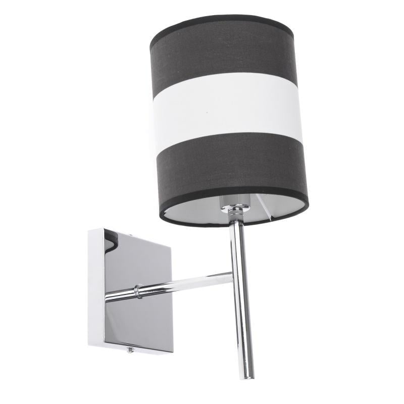 Бра настенное накладное BCL-320W/1 CHR с абажуром минимализм (L6-022)