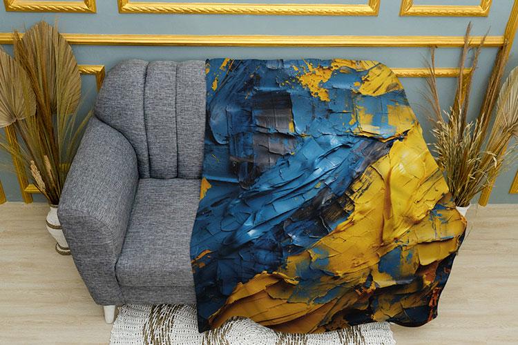 Плед PromoZP Паттерн Украинский Краска плюш однослойный 135х150 см (102441) Плед PromoZP Паттерн Украинский Краска плюш однослойный 135х150 см (102441)