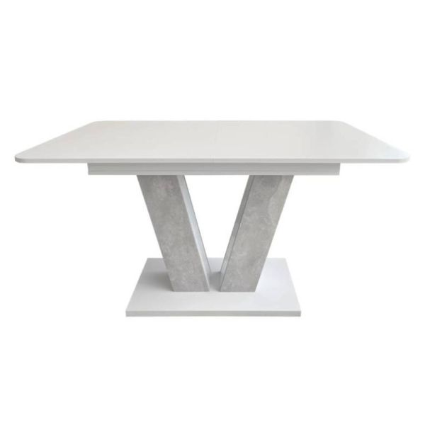 Обеденный стол раскладной ART IN HEAD Vendi ЛДСП 80х140/40 см Ателье светлый/белый бриллиант (TB25010400000) - фото 2 Обеденный стол раскладной ART IN HEAD Vendi ЛДСП 80х140/40 см Ателье светлый/белый бриллиант (TB25010400000) - фото 2