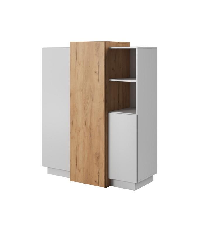 Комод Perfect Home 3Д / 3D 3-дверный 3D/110 Белый/Дуб Крафт золотой (PFH-091042)