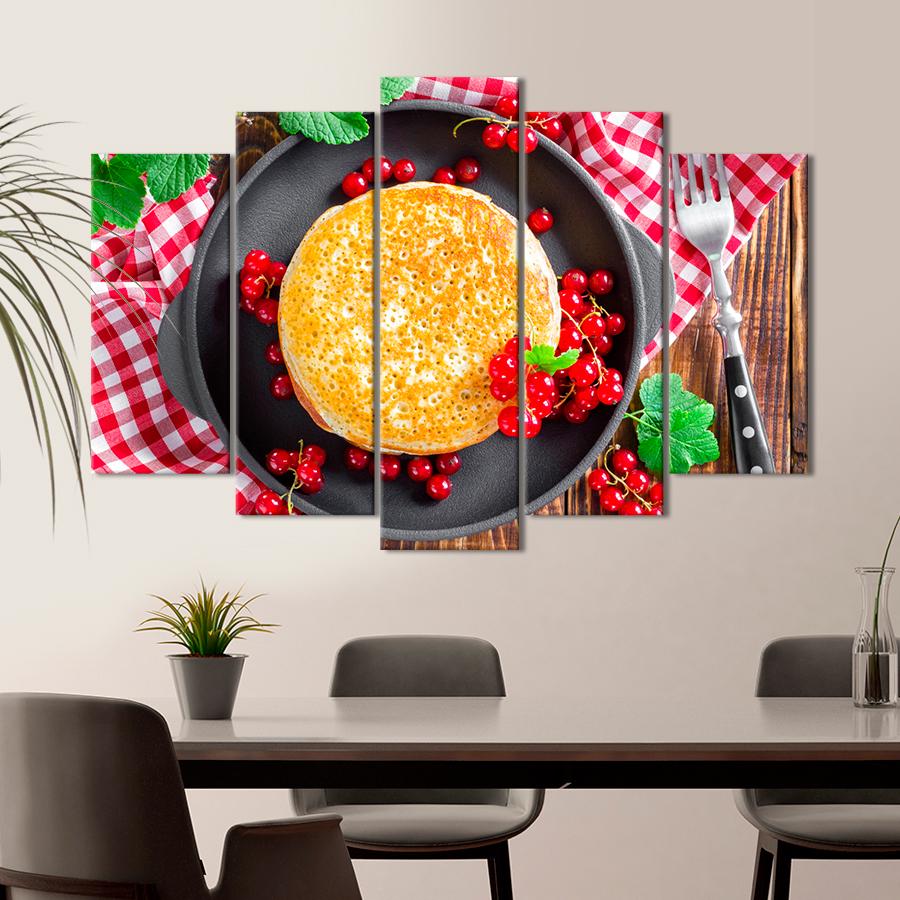 Настінний декор Пористі млинці на сковорідці 137x85 см (A418-5)