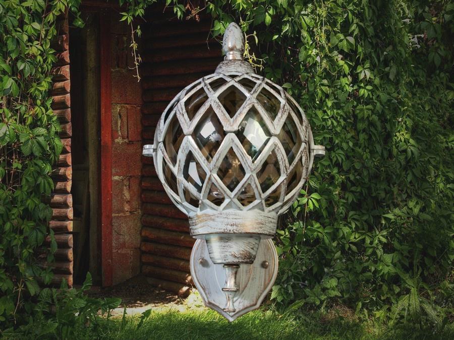 Садовый светильник патрон Е27 Белый/Патина (DJ070-S-W1 WH) - фото 4 Садовый светильник патрон Е27 Белый/Патина (DJ070-S-W1 WH) - фото 4