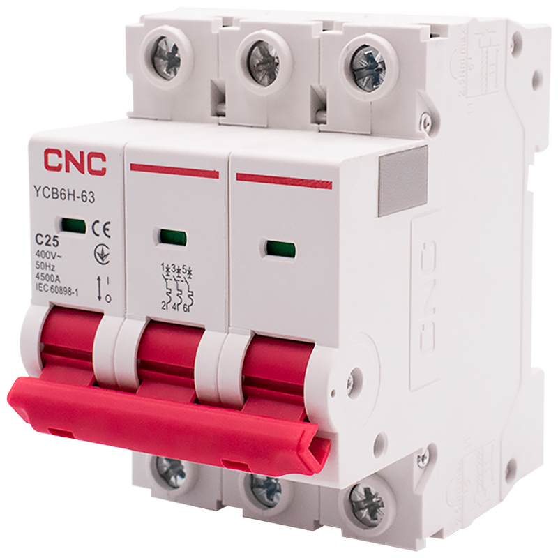 Автоматический выключатель CNC Electric YCB6Н-63 3P 25A 4,5kA C (Б00028772) Автоматический выключатель CNC Electric YCB6Н-63 3P 25A 4,5kA C (Б00028772)