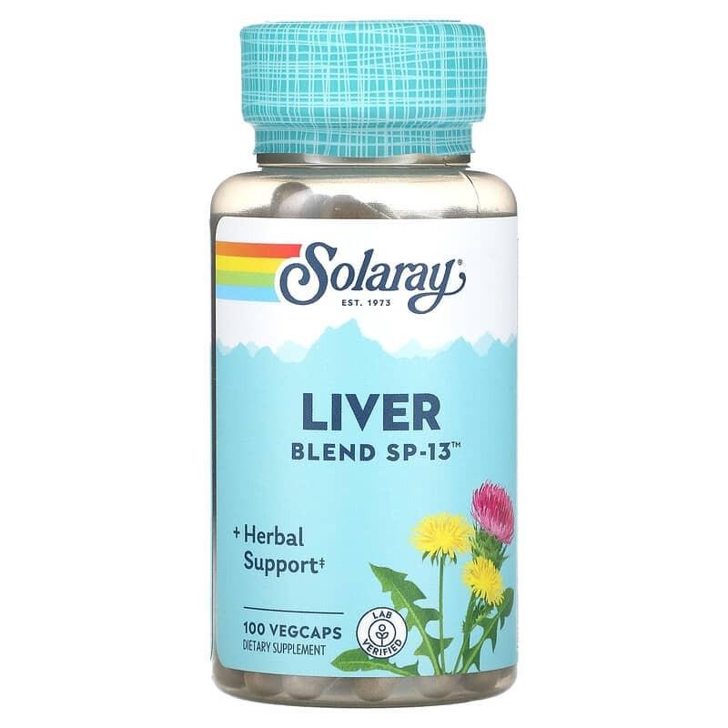 Комплекс для печени Solaray Liver Blend SP-13 100 растительных капс.