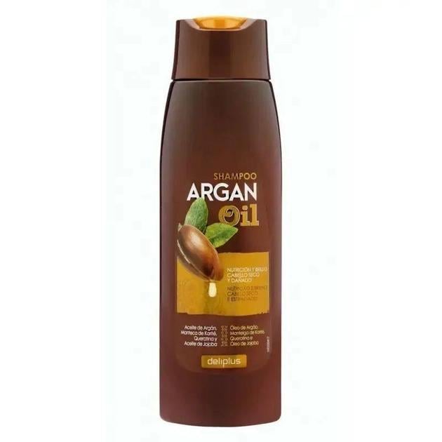 Шампунь для сухого волосся Deliplus Argan Oil Живлення та Блиск з аргановою олією/кератином/оліями ши та жожоба 400 мл (427559981)