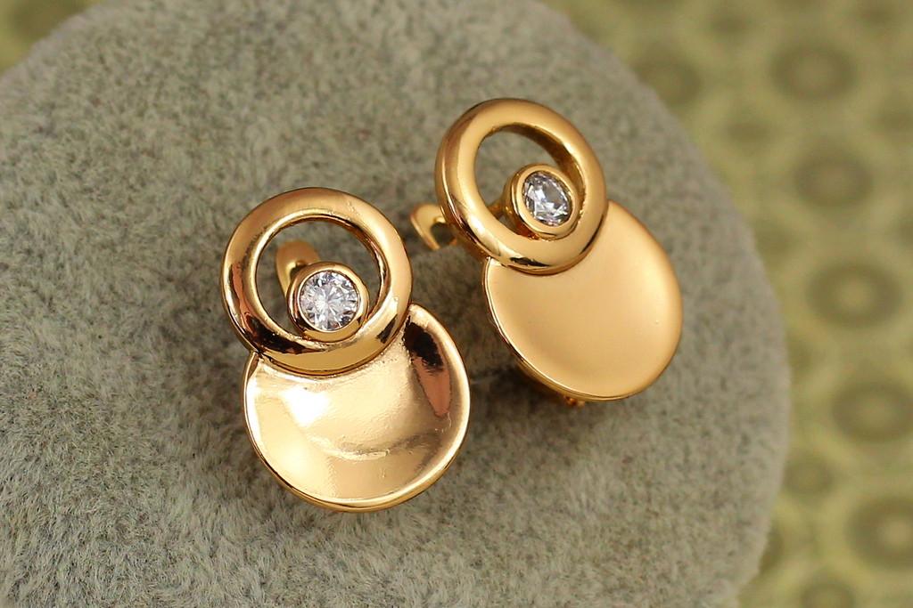 Серьги Xuping Jewelry формат 2 см Золотистый (2577467316)