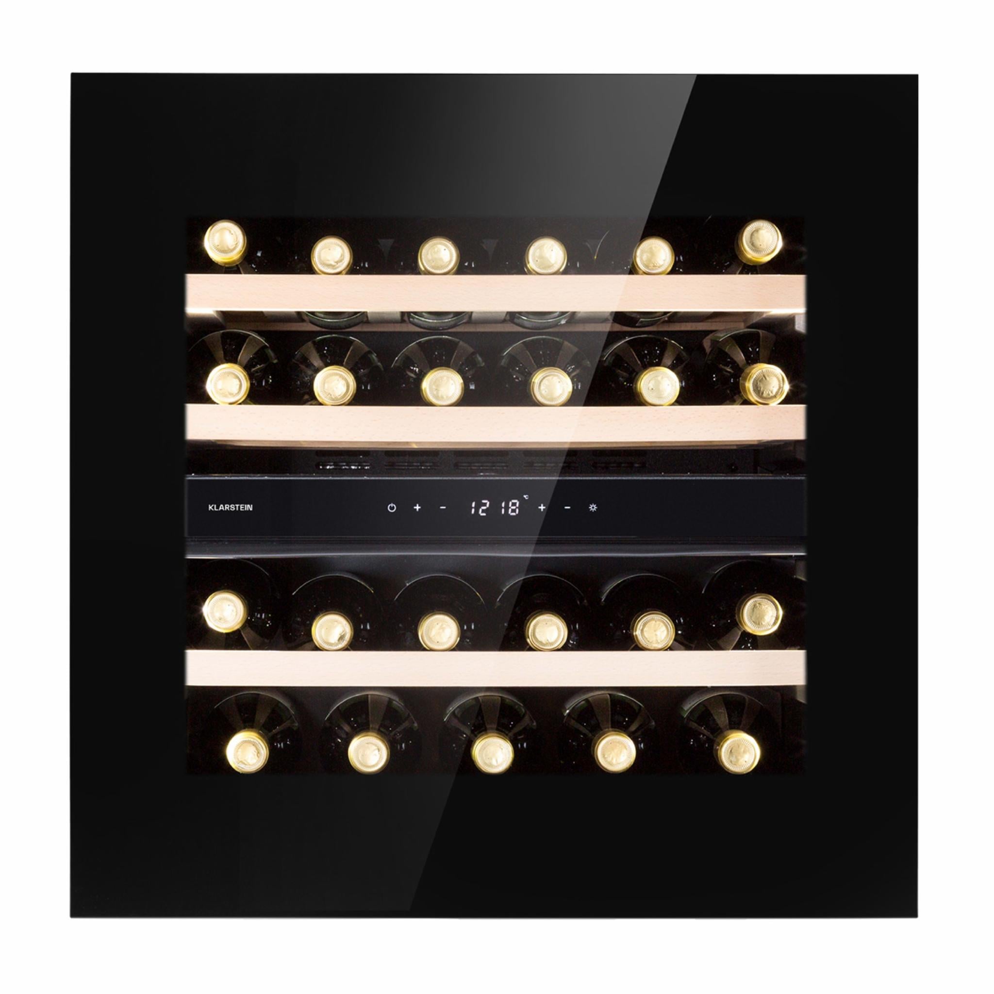 Винний холодильник вбудований Klarstein Rhone 25 Duo 75 л (10041239)