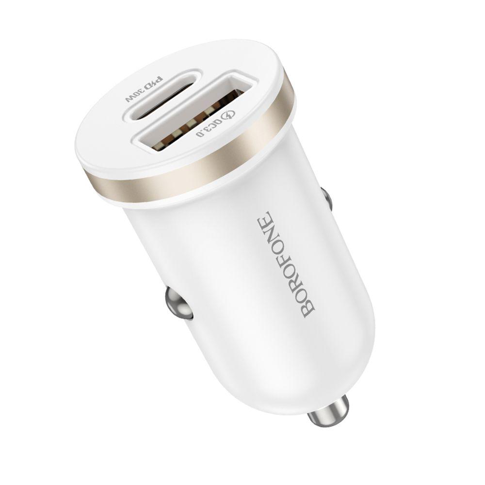 Зарядний пристрій автомобільний Borofone BZ22 1USB/1USB-C QC/PD30W (28212743) - фото 5 Зарядний пристрій автомобільний Borofone BZ22 1USB/1USB-C QC/PD30W (28212743) - фото 5