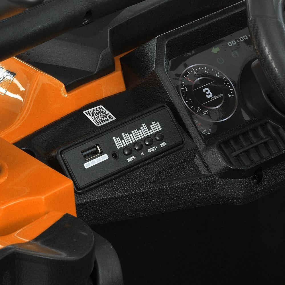 Электромобиль джип Bambi Racer M 6141EBLR-6 2x25W 12V кожаное сиденье EVA пульт Bluetooth Оранжевый (26465482) - фото 9 Электромобиль джип Bambi Racer M 6141EBLR-6 2x25W 12V кожаное сиденье EVA пульт Bluetooth Оранжевый (26465482) - фото 9