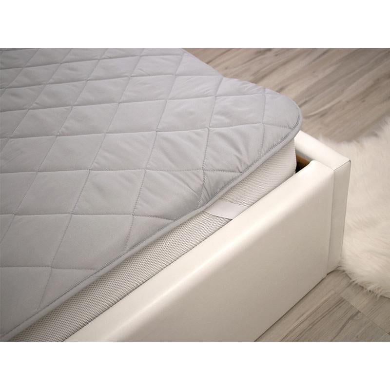 Наматрасник защитный на резинках Руно микрофибра 140x200 см Grey/White (28092652)