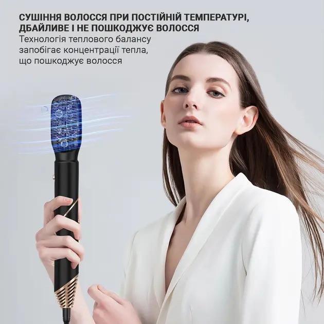 Стайлер для волосся Hot Air Styler 6в1 з насадками - фото 7 Стайлер для волосся Hot Air Styler 6в1 з насадками - фото 7