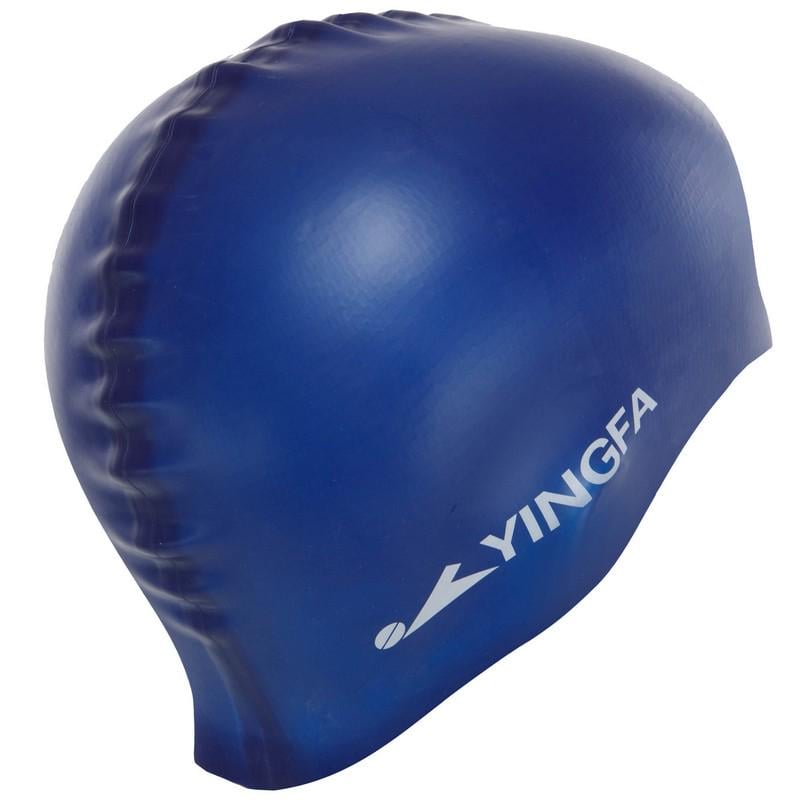 Шапочка для плавания YINGFA C0067 силиконовая Темно-синий (C0067_Темно-синий) - фото 3