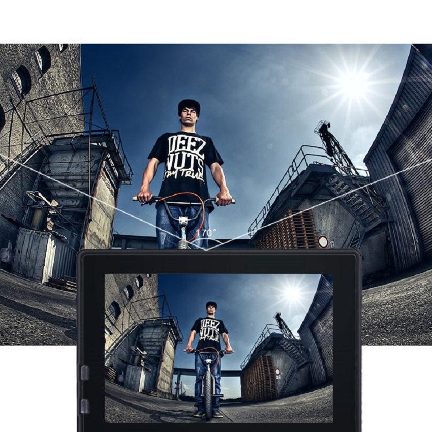 Экшн камера Action Camera A100 Wi-Fi 4K с аквабоксом и набором креплений два экрана Черный + Пульт - фото 6 Экшн камера Action Camera A100 Wi-Fi 4K с аквабоксом и набором креплений два экрана Черный + Пульт - фото 6