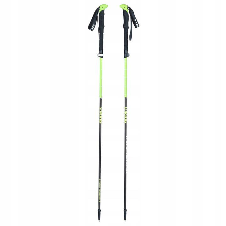 Палки трекинговые Viking Terve Poles Alu 110-130 см Black/Green (610/18/2523) - фото 1