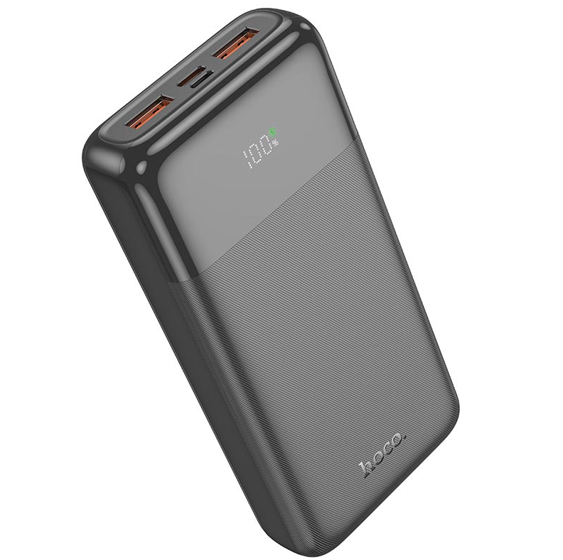 УМБ Hoco Fast fully compatible Power Bank with digital display 20000mAh J121A 2USB/Type-C/5A/22,5W/QC/PD (24016)