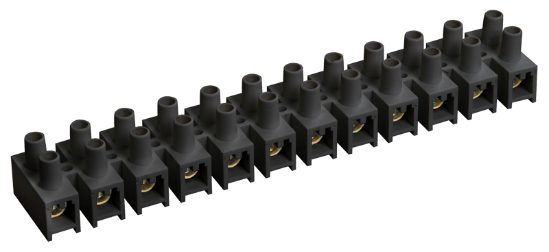 Колодка клеммная УЕК ЗВИ-20 12P 20A 4-10 мм2 н/г Черный (UZV5-020-06)