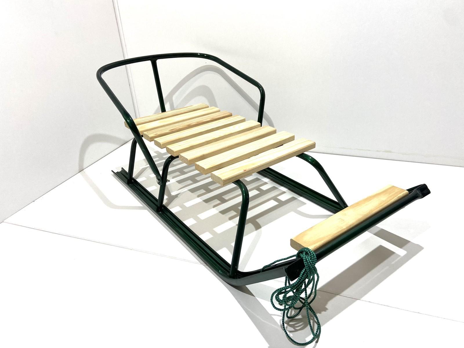 Санки со спинкой Спутник модель 2 стальные Темно-зеленый (41146050