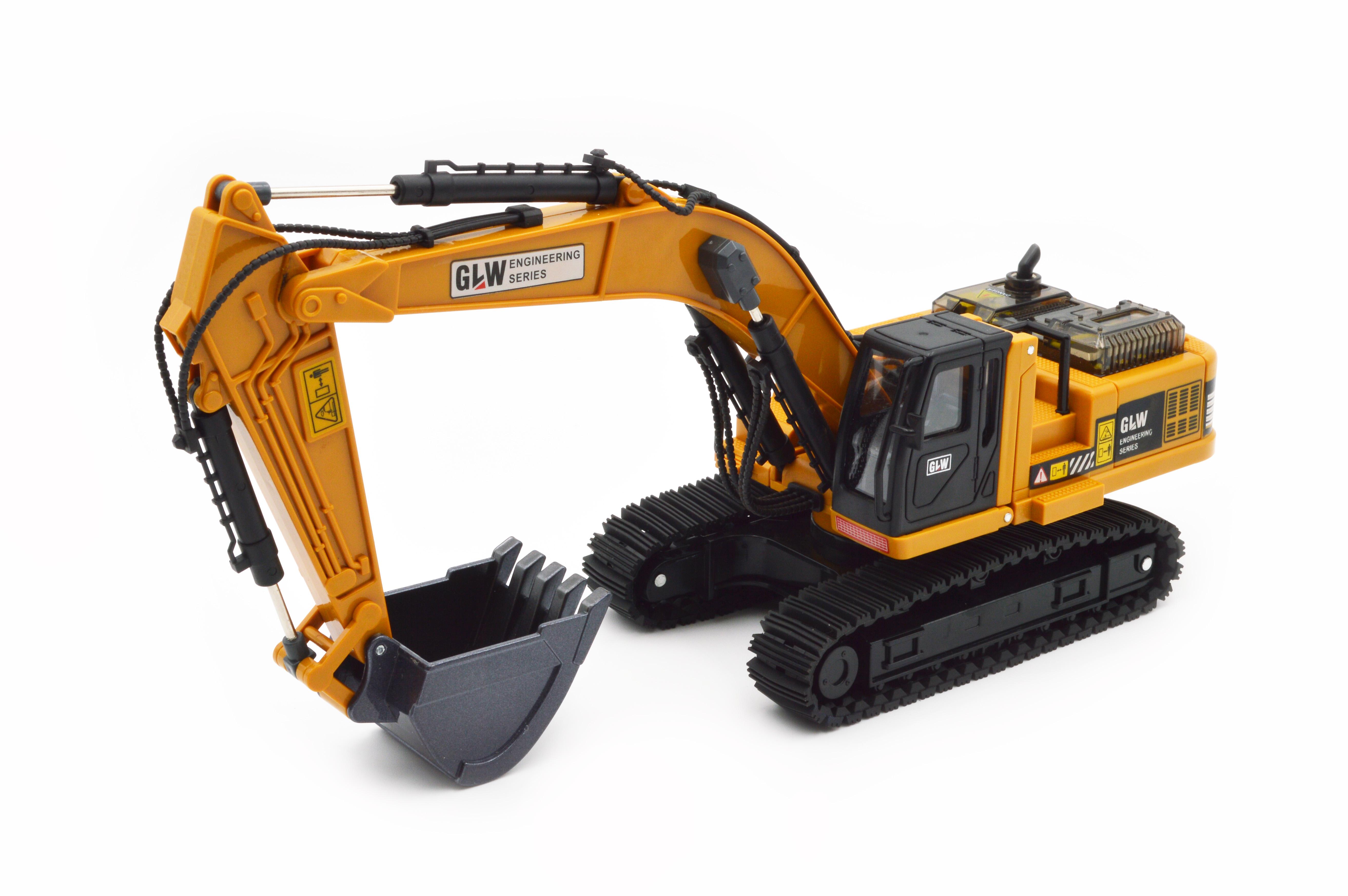 Модель гусеничный экскаватор 51508 металлический ковш звук свет