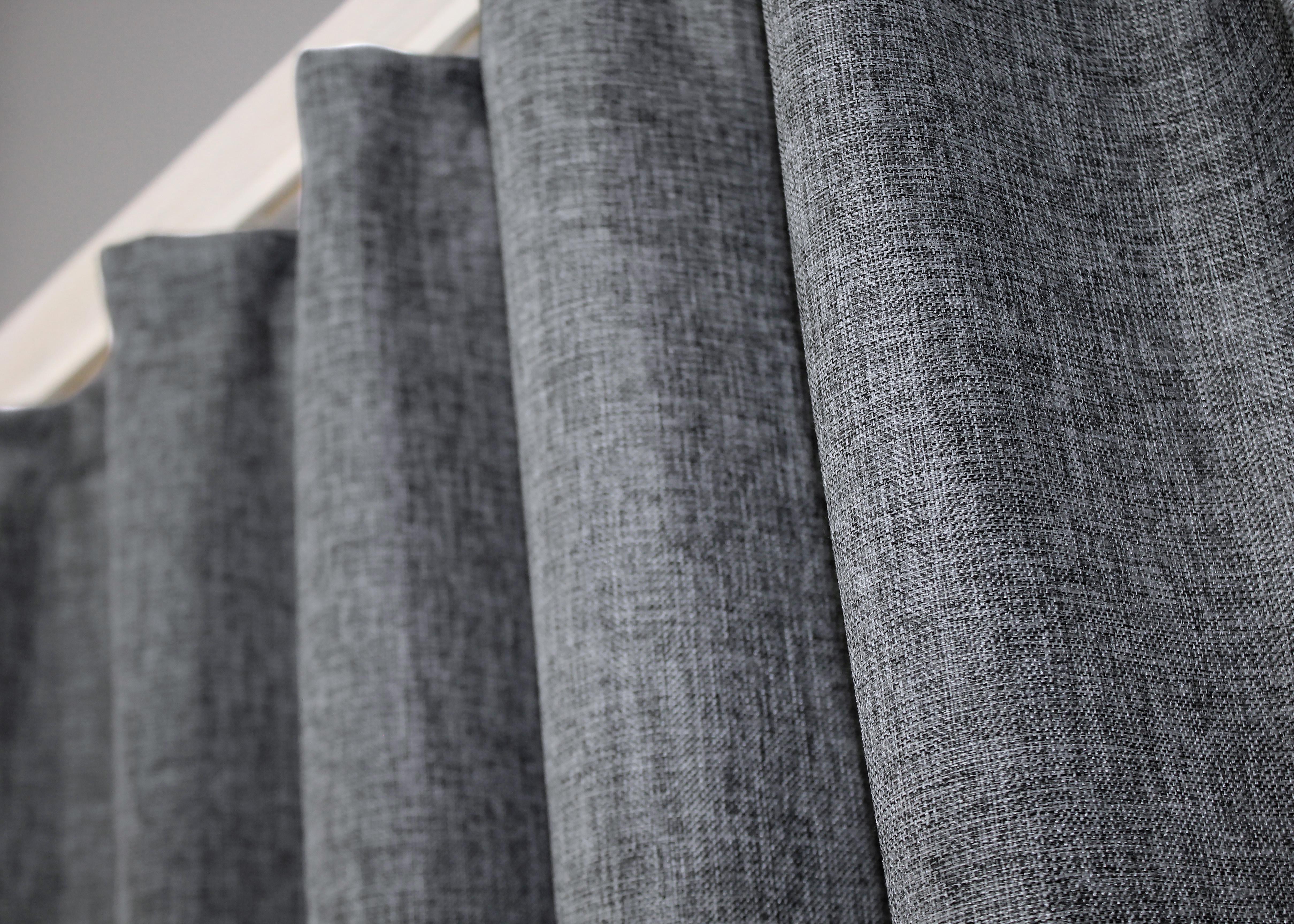 Комплект коротких штор VR-Textil Лен Мешковина № 108ш 130х170см 2 шт. Серый (35-0117) - фото 8