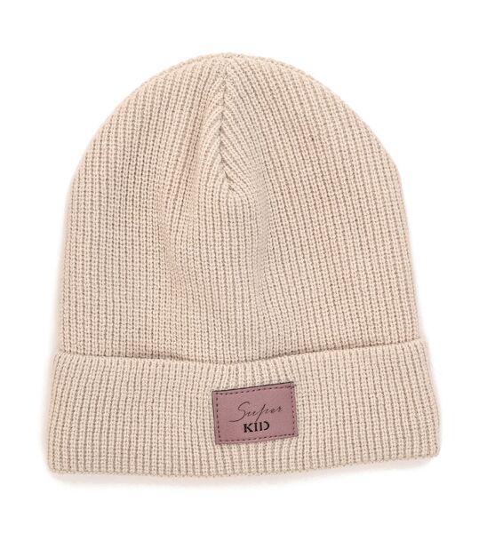 Шапка детская для девочек Кира D854 флис 48-52 см Бежевый