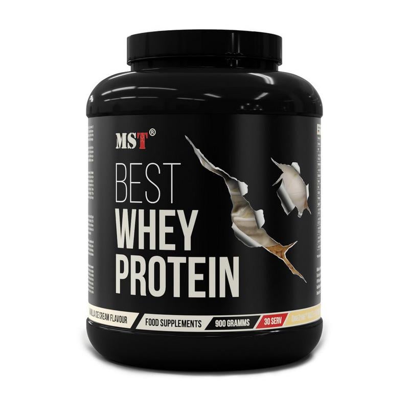 Протеин MST Best Whey Protein + Enzyme 900 г Ванильное мороженое