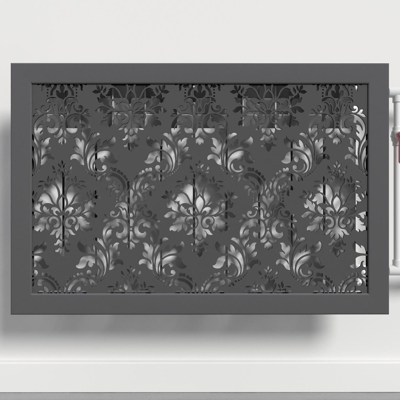 Решетка-экран на батарею SMARTWOOD 300 мм Графит (R20441106)