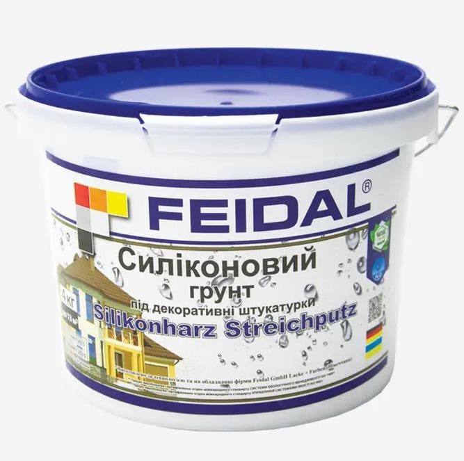 Грунт адгезионный силиконовый Feidal Silikonharz Streichputz под декоративные штукатурки 4 кг - фото 1 Грунт адгезионный силиконовый Feidal Silikonharz Streichputz под декоративные штукатурки 4 кг - фото 1