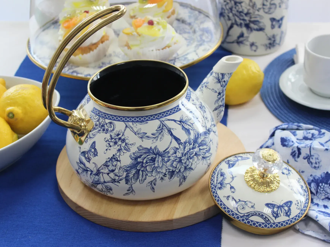 Чайник эмалированный BUTTERFLY Elmani с крышкой 2,2 л - фото 8