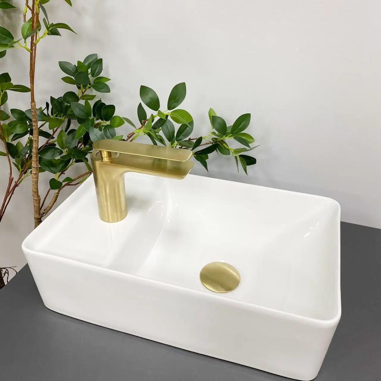 Раковина накладна VBI Lecco прямокутна 265x430 мм Білий (VBI-015603) - фото 3 Раковина накладна VBI Lecco прямокутна 265x430 мм Білий (VBI-015603) - фото 3