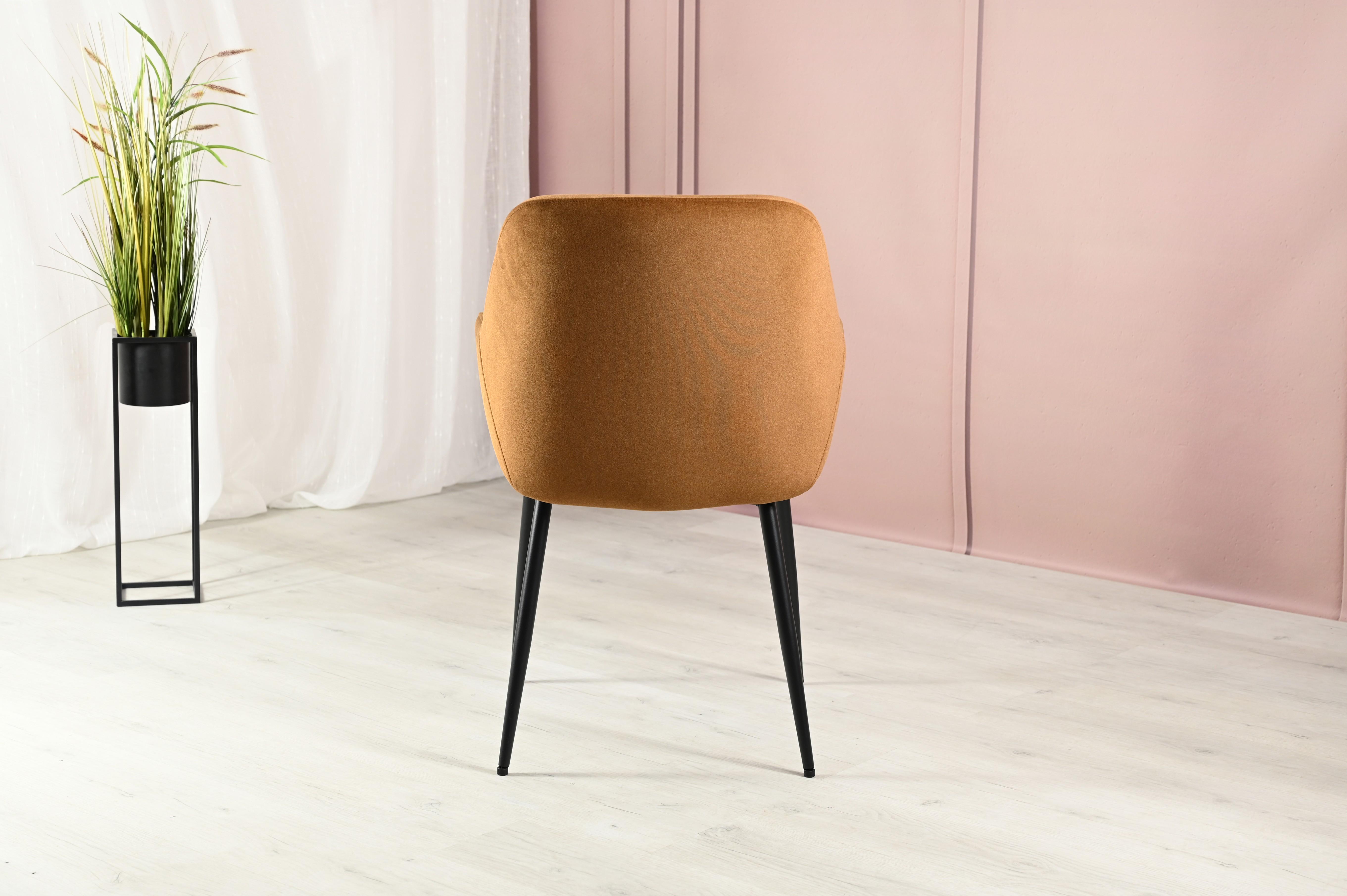 Стілець обідній Vetro M-220 Карамель/Чорний - фото 4 Стілець обідній Vetro M-220 Карамель/Чорний - фото 4