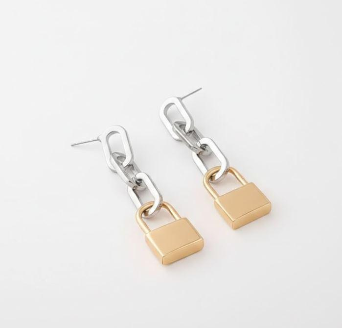 Серьги длинные в стиле Замок (2891764004)