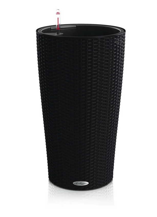 Вазон Lechuza CILINDRO Cottage 23 Черный (A-014805)