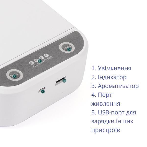 Стерилізатор речей УФ універсальний для смартфонів/телефонів/косметичних інструментів (0643) - фото 6