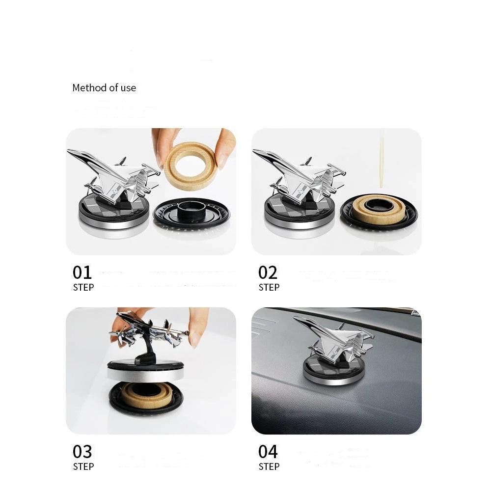 Ароматизатор автомобильный Самолет-истребитель на солнечной батарее Blue (4712-Leader) - фото 6 Ароматизатор автомобильный Самолет-истребитель на солнечной батарее Blue (4712-Leader) - фото 6