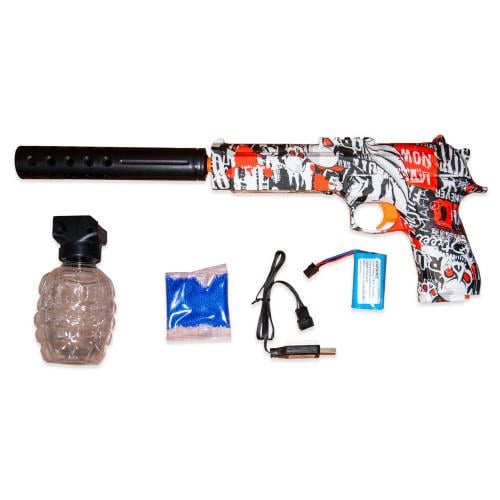 Пістолет потужний на акумуляторі з глушником стріляє орбізами (12388-107red) - фото 2 Пістолет потужний на акумуляторі з глушником стріляє орбізами (12388-107red) - фото 2