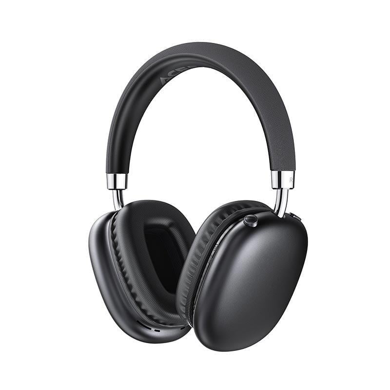 Наушники беспроводные Acefast H13 Bluetooth 6.0 с AUX SD 400 мАч до 60 часов музыки Black (650719)