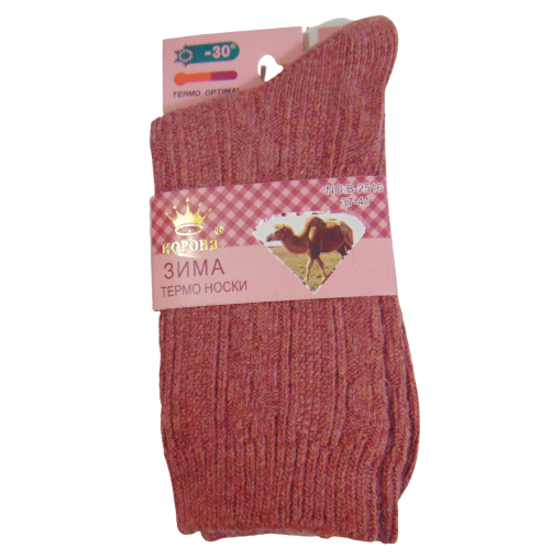 Носки термо верблюжая шерсть Корона 2516-4 р. 37-41 Розовый (1960985443)