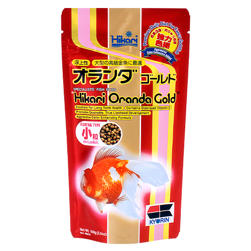 Корм Hikari Oranda Gold Mini для премиум золотых рыб 8+ см с наростами на голове 2,7-3,0 мм/100 г плавающий (05620)