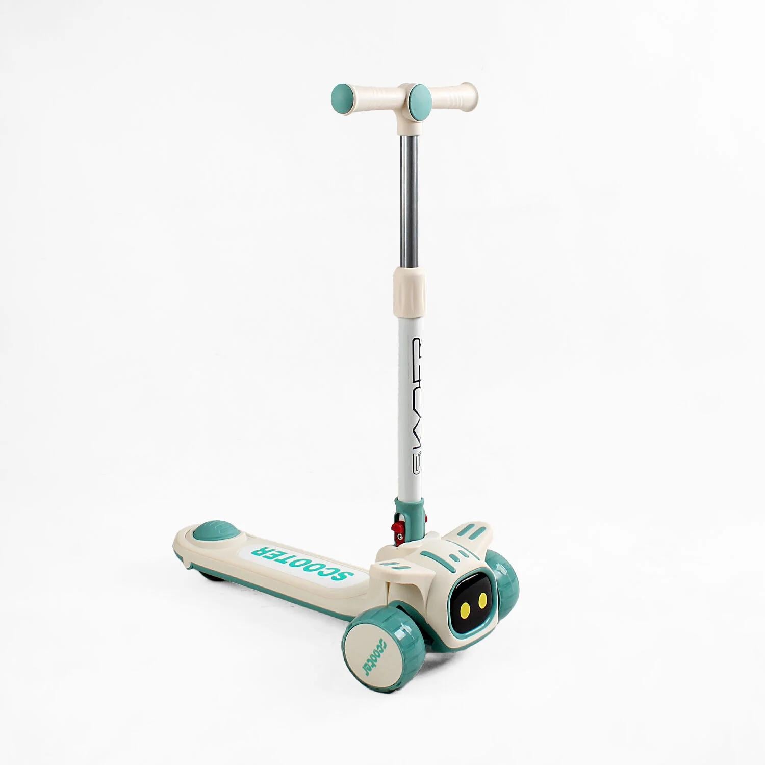 Самокат трехколесный Skyper RD-1599/8 украинское озвучивание и подсветка/складной руль/колеса PU со светом 125х40 мм (25105539)