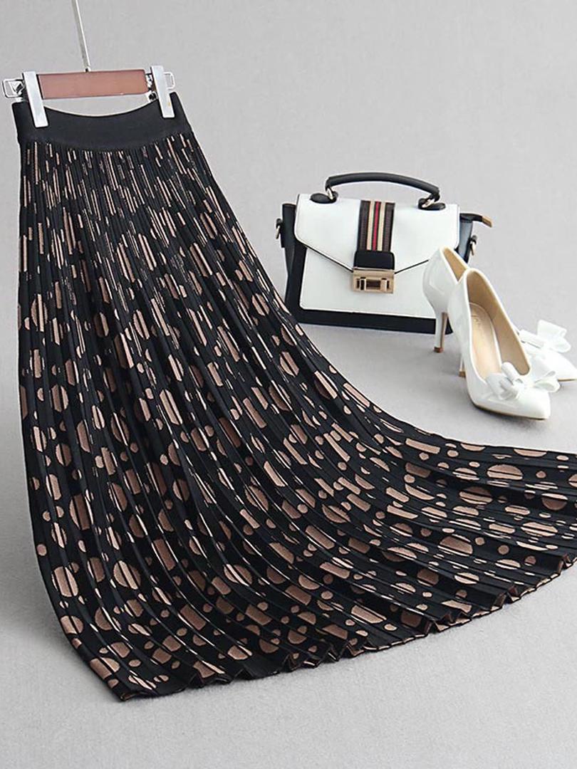 Юбка миди двусторонняя Forza Viva MW-KS-1906A трикотажная р. 46 Бежевый (17852314)